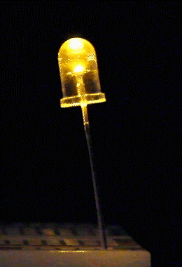 Led 5mm Candle-Vela Amarillo