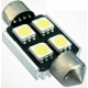 Festoon Canbus 4 LED 5050 SMD 36mm
