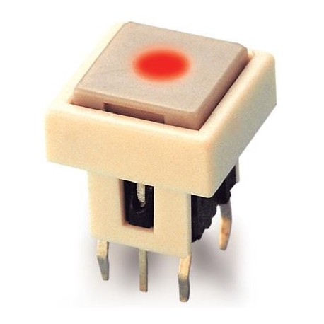Pulsador Tact Switch cuadrado 12.5mm led