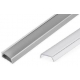 Perfil de Aluminio 15.2x6mm Anodizado transp