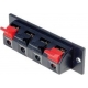 Conector de altavoz doble de panel 64mm