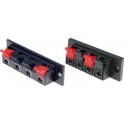 Conector de altavoz doble de panel