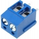 Bornas circuito impreso 5mm Azul