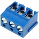 Bornas circuito impreso 5mm Azul