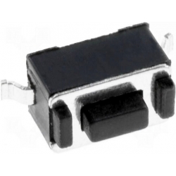 Tact Switch SMD 6x3.5x3.5mm Negro 0.5mm
