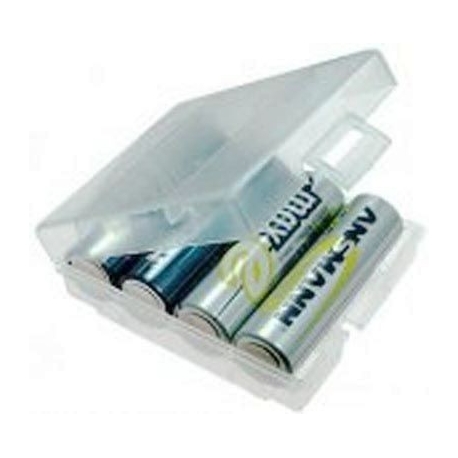 Caja Estuche de protección para Baterías 4 x R6/AA/14500/10440