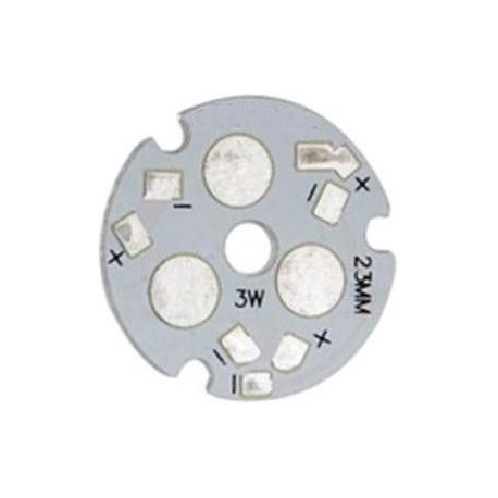 PCB redondo 23mm 3 Led Lumiled