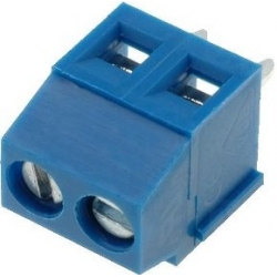 Bornas circuito impreso 3.81mm Azul 2pin