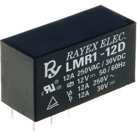 Rele Rayex 12A. Mini LMR1