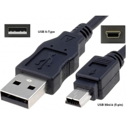 Cable USB-A MIni-USB-B 5pin Macho-Macho