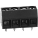 Bornes circuito impreso Recto paso 5mm 4pin negro