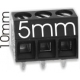 Borna 3Pin 10mmx5mm negro