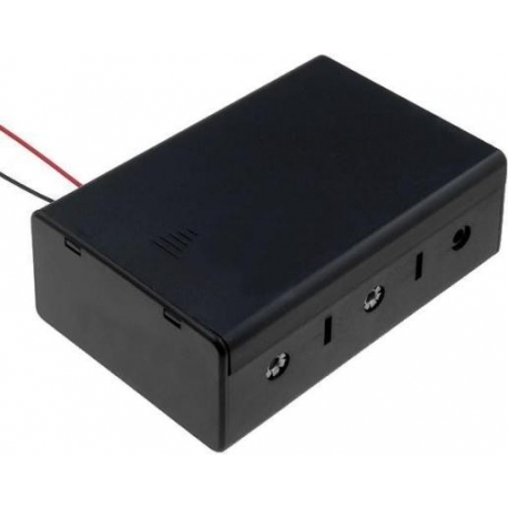 Portapilas con tapa 3xR20