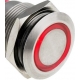 Pulsador de panel Antivandalos con Led Anillo