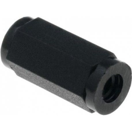 Separador hexagonal Poliamida Negra M3 rosca interior