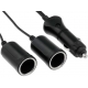 Alargador Conector mechero 2 hembra 1 macho 12v