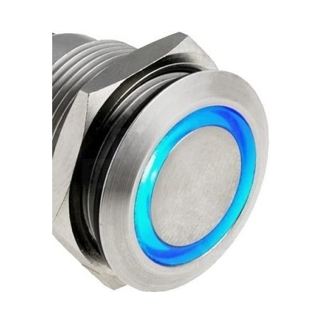 Pulsador de panel Antivandalos con Led Anillo