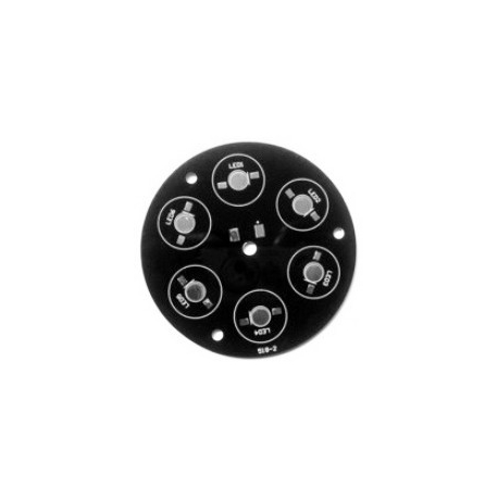 Pcb redondo 98mm para 6 Led Lumiled