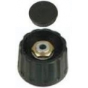 Botón Negro con tuerca 21x18mm para Potenciómetros