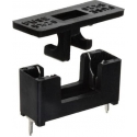 Portafusible 5x20mm con tapa negra
