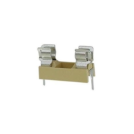 Portafusible 5x20mm con tapa transparente