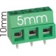 Borna 3Pin 10mm verde