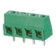 Bornes circuito impreso Recto paso 5mm 4pin verde