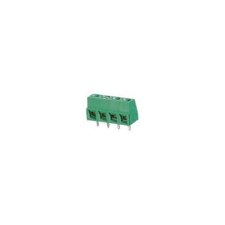 Bornes circuito impreso Recto paso 5mm 4pin verde