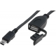 Cable USB-A-USB-B MIni Hembra-Macho