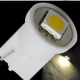 Bombilla LED T10 1 Led 5050 3 chip 12v Blanco calido
