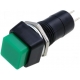 Interruptor de panel 30x18mm boton cuadrado Verde