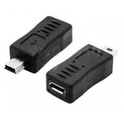 Adaptador USB-Mini Hembra-USB Mini Macho