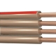 Cable Paralelo Transparente 4x025mm Polarizado Banda Roja