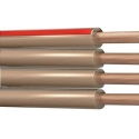 Cable Paralelo 4 Hilos 025mm Polarizado Banda Roja