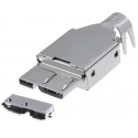 Conector USB-B 3.0 Macho Aéreo para Discos Duros