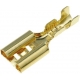 Terminales Faston Hembra 6.35mm Dorado Reten