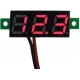 Voltimetro Led 0-30v. de panel Rojo