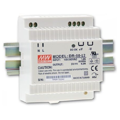 Fuente de alimentación Carril Din MeanWell DR6012