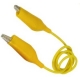 Cables de prueba con pinzas cocodrilo amarillo