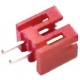 Conector NSG Recto paso 2mm 2pin rojo