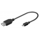 Adaptador cableado USB-Hembra-Micro USB Macho