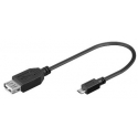 Adaptador USB-hembra-Micro USB-B macho con Cable