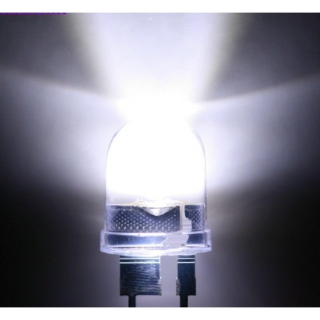 Led Superbrillo 10mm 300mW Blanco