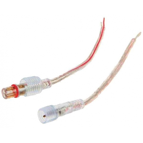 Conector Transparente ﻿15mm IP64 2 pin