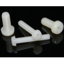 Tornillos Nylon Blancos M2 Din7985