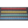Tira de postes (40 Pin) Colores macho paso 2.54mm Recto
