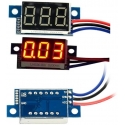 Voltímetros Led 0-100v 3 cables 14x23mm