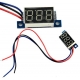 Mini Voltimetro Led 0-100v. de panel 3 cables