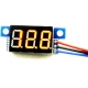 Mini Voltimetro Led 0-100v. de panel 3 cables