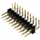 Tira doble Pin macho 2.54mm acodado
